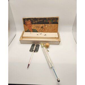 Vintage Westinghouse Betty Furness Thermometer Set With Original‎ Box